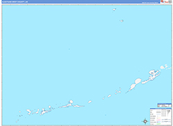 Aleutians WestBorough (County), AK Wall Map Color Cast Style 2026